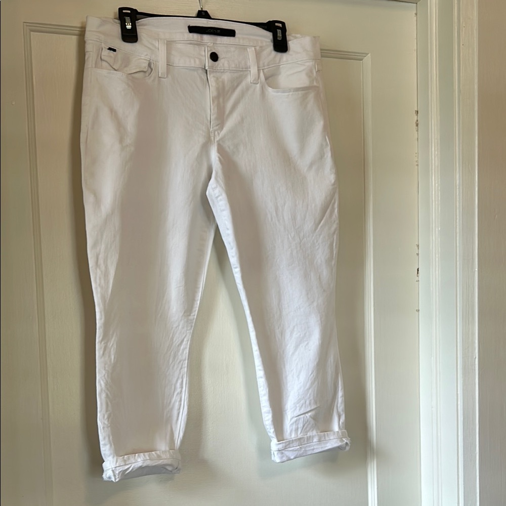 Joe's Jeans White Straight Leg Jeans
